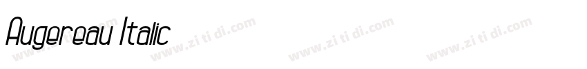 Augereau Italic字体转换